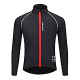 WOSAWE Herren-Fahrradjacke, Winddichte Radjacke Ultraleichte...