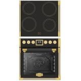 KAISER Induktions Herd-Set Art Deco EHC 6776 I AD Retro Herdset Backofen...