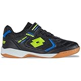 Lotto SOCCERA K Unisex Kids Sneaker, Black/Lime, 29 EU