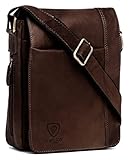 J. Wilson London Umhängetasche aus 100 % reinem echtem Vintage-Leder,...