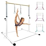 HomeSun Gymnastikstange für Kinder Robuste Kip Bar mit Ringen horizontale...