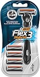 BIC Flex 3 Hybrid Rasierer Set Männer, 3 Klingen, 1 Rasiergriff & 4...