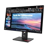 Lenovo ThinkVision T27QD-40 27 Zoll QHD Monitor mit Webcam – IPS, 99%...