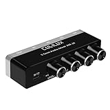 Cubilux 4 Kanal 3,5mm Audio Mixer, Extrem rauscharmer Mini Audio Mixer für...