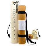 aGreenie® Premium Yoga Matte Kork 4mm / rutschfeste Yogamatte Kork...