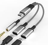 USB C Auf Klinke Adapter und Laden - 60W PD Schnellladung, 3,5 mm & USB-C...