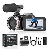 Videokamera 4K Camcorder 48MP 60FPS Vlogging Kamera für YouTube 3.0''...