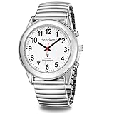 Hearkent Herren Sprechende Uhr Deutsch Seniorenuhr Funkuhr...