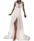 Onsoyours Hochzeitskleid Damen Lang Brautkleider Elegant Spitze Brautmode...