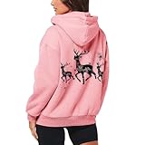 MKIUHNJ Zipper Hoodie Damen Weihnachts, Weihnachtspullover Damen,...