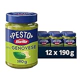 Barilla Pesto alla Genovese 12x190g | Glutenfreie Italienische Pasta-Sauce...