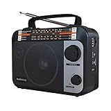 Audiocrazy UKW FM/AM/SW1-2 Radio Tragbares Radios Weltempfänger Radio mit...