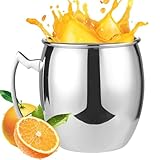 Zunishaone Kupferbecher Mule | gehämmertes Cocktailglas 530 ml, isolierter...
