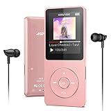 AGPTEK MP3 Player 16GB Bluetooth 5.0 mit Kopfhörer, 1.8 Zoll 50 Stunden...