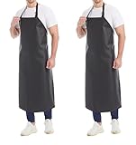 2 Stück Wasserdichte PVC-Schürze, 118cm Verstellbare Gummischürze,...