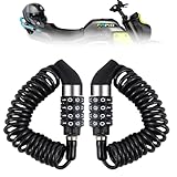2 Stück Helmschloss Motorrad, Mini Schwarzes Fahrradschloss, Mini...
