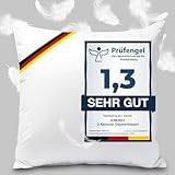 Daunenkissen 80x80 (2er Set) | Made in Germany | 3-Kammer Kopfkissen mit...