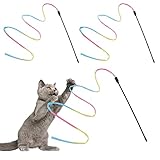Molain Cat Zauberstab Regenbogenspielzeug 3pcs Rainbow Ribbon Zauberstab...