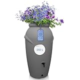 YourCasa Regentonne 210 Liter [Amphore Design] Regenfass Frostsicher aus...