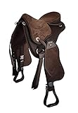 A&M Reitsport Baumloser Wanderreit Sattel Liberty Braun + Fender +...