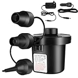 vvhippo Elektrische Luftpumpe, Luftpumpe für luftmatratze, 2 in 1 Inflate...