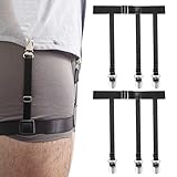 KOXXIAMOQ 2 STK Hemdhalter Herren, Hemd Halter, Hemdenhalter, Elastische...