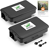 Mice&Co 2X Profi Rattenfalle – Effektive Köderbox gegen Ratten & Mäuse...