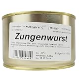 Zungenwurst Dosenwurst mit 30 Prozent Schweinezunge nach Hausmacher Art...