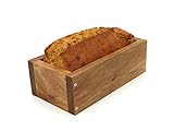 Holzwerk Premium Brot-Backform - hitzebeständiges massives Walnuss-,...