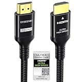 Etseinri 10K 8K HDMI 2.1 Kabel 2M, Zertifiziertes 48Gbps Ultra High Speed...