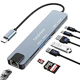 USB C Hub, 8-IN-1 USB C Multiport Adapter mit 100W PD, 4K HDMI, USB-C & 2...