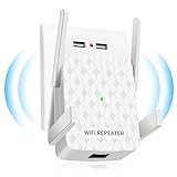 WLAN Verstärker, WLAN Repeater 300 Mbit/s 2.4 GHz WLAN-Extender-Booster,...