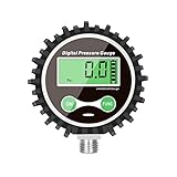 Uharbour Manometer Digital mit 1/4 Zoll NPT-Anschluss an der Unterseite und...