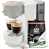 Tchibo Kaffeepadmaschine „CALL ME PAD“ inkl. 36 Black & White Pads, mit...