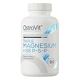 OstroVit Triple Magnesium + B6 P-5-P (90 Caps) Unflavoured - Vitamine,...