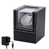 Mcbazel Automatik Uhrenbeweger 1 Uhr aus PU Leder, Watch Winder mit Leisem...