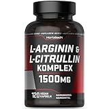 Arginin Citrullin Kapseln Hochdosiert 1500mg | Aminosäuren Komplex | 120 L...