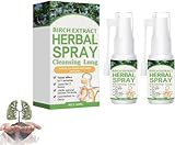 2Pcs Kräuter-Lungen-Reinigungsspray,Herbal Lung and Breath...