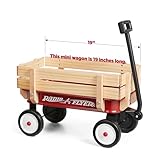Radio Flyer Mein erster Bollerwagen aus Stahl und Holz, roter Bollerwagen,...