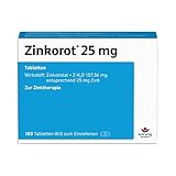 Hochdosiertes Zink. 25 mg pro Tablette. Zinkorot 25 Tabletten mit...