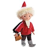 Götz 0070101 Sandmann Puppe in rot mit Schlafsandbeutel – 37 cm große...