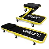 CCLIFE Werkstatt Rollbrett Montagerollbrett 2in1 KFZ Werkstatthocker...