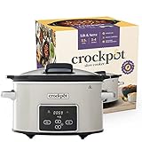 Crock-Pot Digital-Schongarer Slow Cooker mit Scharnierdeckel | einstellbare...