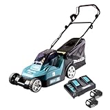 Makita Mäher 38 cm Mak 2x18V Li-Ion 2 Batt. BL1840B + DC18SH Ladegerät -...
