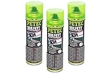 PETEC 71650 Seilfett Seilfettspray Drahtseilfett Zahnradfett Fettspray 3x...