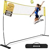 BAGAIL Volleyballnetz, 3.6m Volleyballnetz für den Garten - Verstellbare...