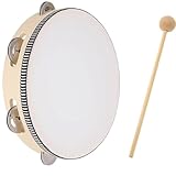Trommel, Kindertrommel Und Tamburin Set, Holz Handtrommeln Mit Schlägeln,...