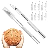 LXUEJIE Skalpell Basteln Set, inkl. 10 Stück Ersatzklingen und Schutzkappe...