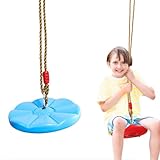 DASIAUTOEM Schaukel Outdoor, Tellerschaukel Kinder, Baumklettern Schaukel...