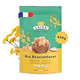 Akazienfaser Pulver Bio – 600 Gramm – 90% Ballaststoffe, ballaststoffe...